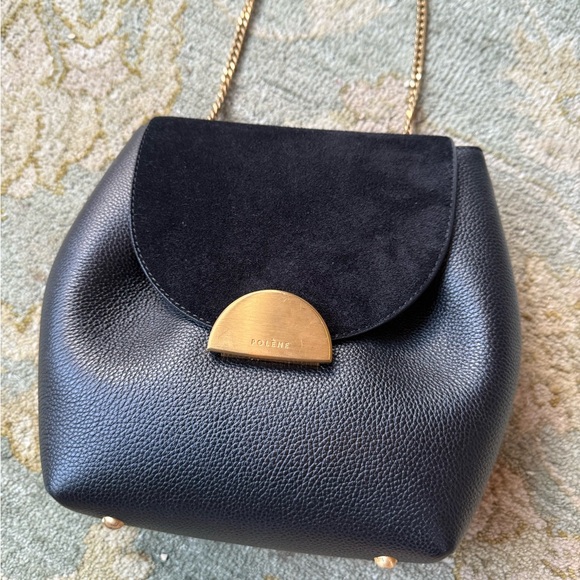 Polene Numéro un mini leather crossbody bag - Picture 4 of 9